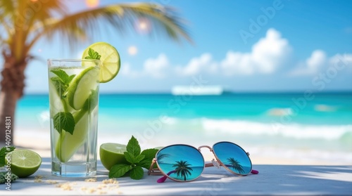 Art Summer Tropical Beach