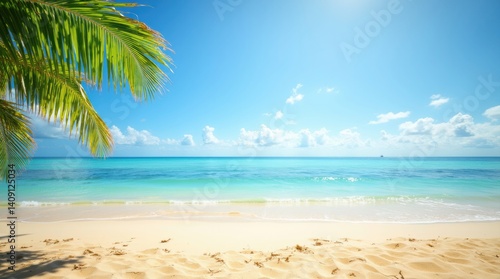 Beautiful Beach Background Natural