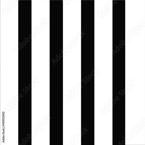Striped seamless pattern with vertical line. Black and white fashion graphics design. Strict graphic background. Retro style. Template for wallpaper, wrapping, textile, fabric. Vector Illustration.