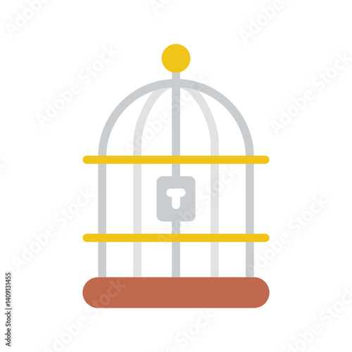 Bird Cage icon vector image. Suitable for mobile apps, web apps and print media.