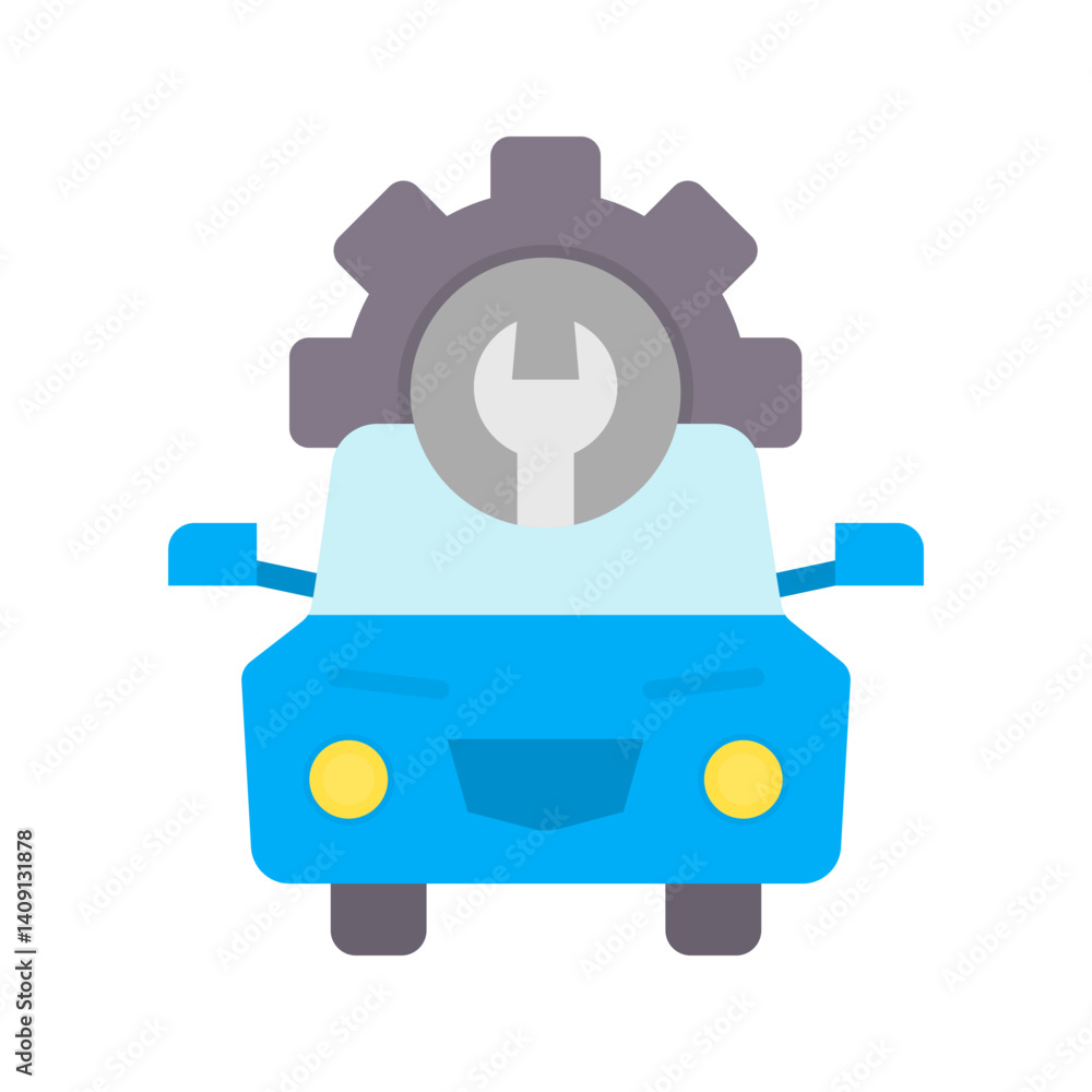 Car Settings icon vector image. Suitable for mobile apps, web apps and print media. Car Settings icon vector image. Suitable for mobile apps, web apps and print media.
