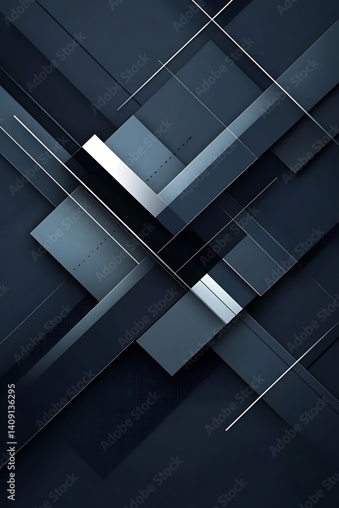 Obraz premium Abstract Geometric Shapes Design