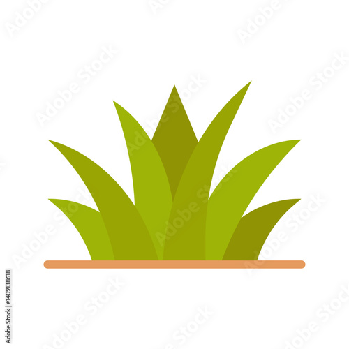 Grass icon vector image. Suitable for mobile apps, web apps and print media.