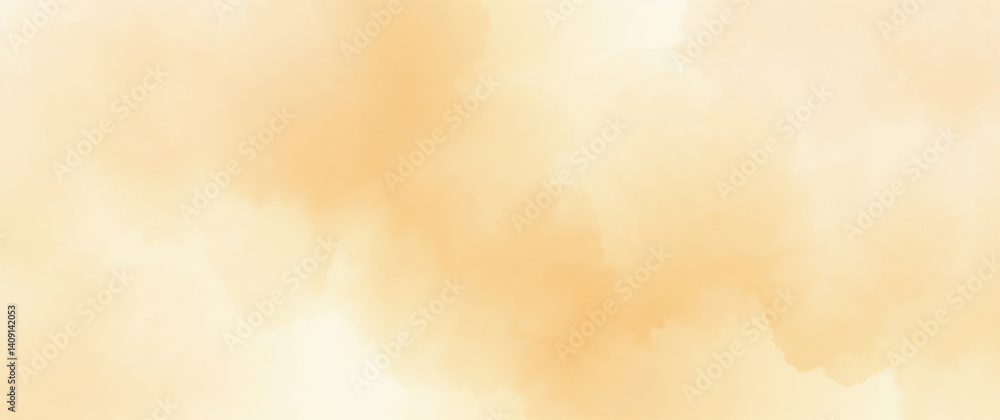 Obraz premium Abstract orange watercolor background creating soft and dreamy texture