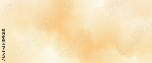 Abstract orange watercolor background creating soft and dreamy texture