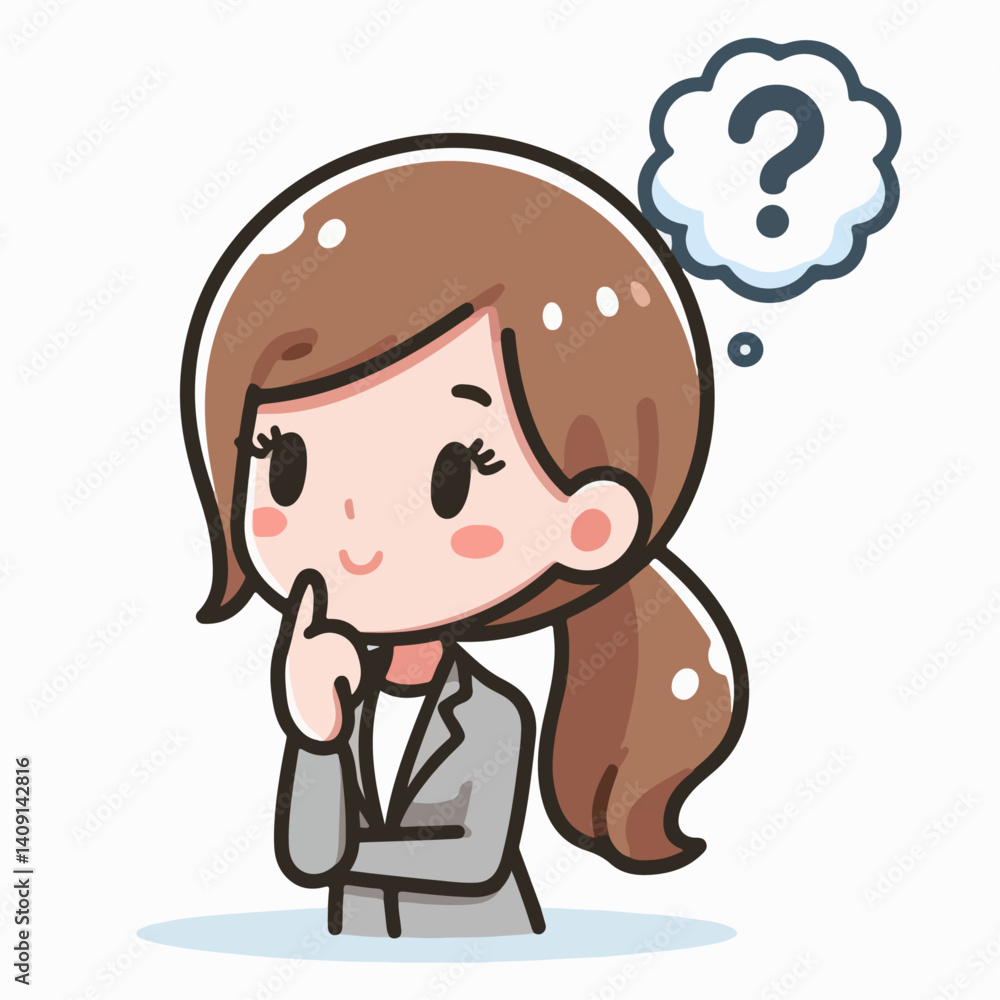 vector illustration of a person with a question mark thinking vector illustration of a person with a question mark thinking