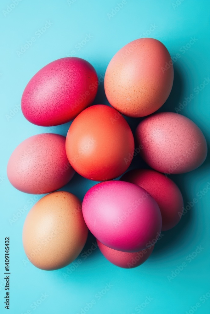 Colorful Easter Eggs Cluster Colorful Easter Eggs Cluster