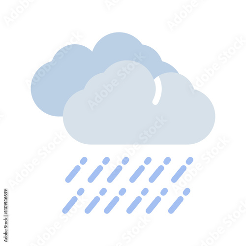 Rainfall icon vector image. Suitable for mobile apps, web apps and print media.