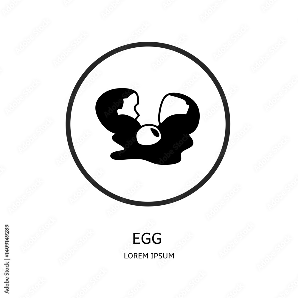 Obraz premium Logo vector design for business. Egg logos.