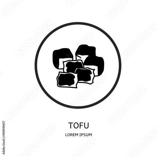 Logo vector design for business. Tofu logos.