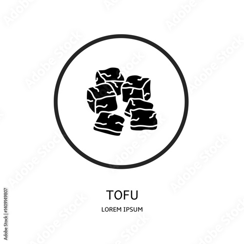 Logo vector design for business. Tofu logos.