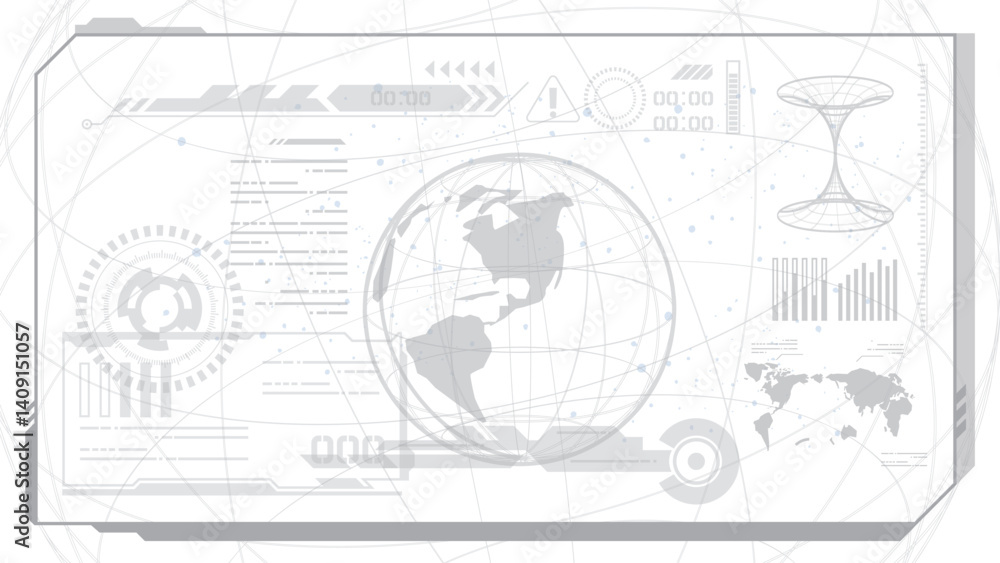 Fototapeta premium インターフェース背景