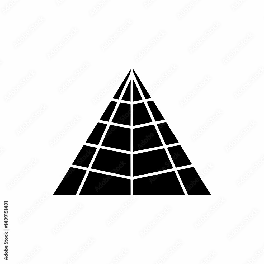 creative details Pyramid Icon Vector Illustration creative details Pyramid Icon Vector Illustration