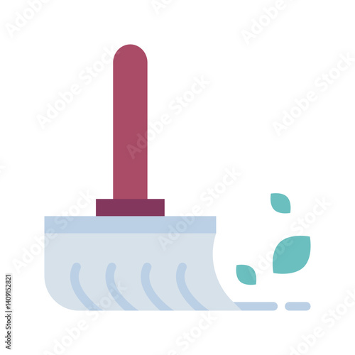 Sweep leaves icon vector image. Suitable for mobile apps, web apps and print media.
