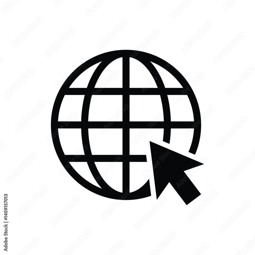 Web and internet icon. Website vector symbol on a white background Web and internet icon. Website vector symbol on a white background