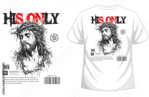 Christian bible verse t shirt design illustration vector