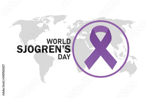 World Sjogren’s Day. Raising Awareness for Autoimmune Health and Support. Vector illustration