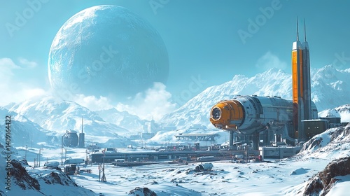 Frozen Exoplanet Outpost