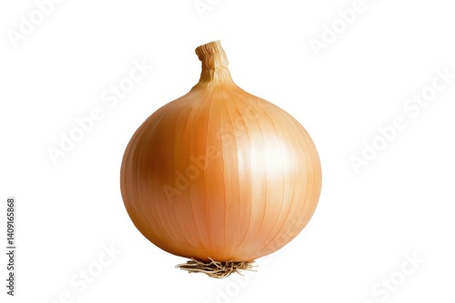 Single yellow onion close up shot on white background csvgen
