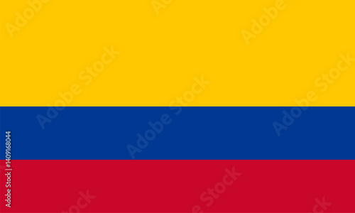 Colombia flag design. Colombia national flag Vector illustration. Colombia official color flag design.