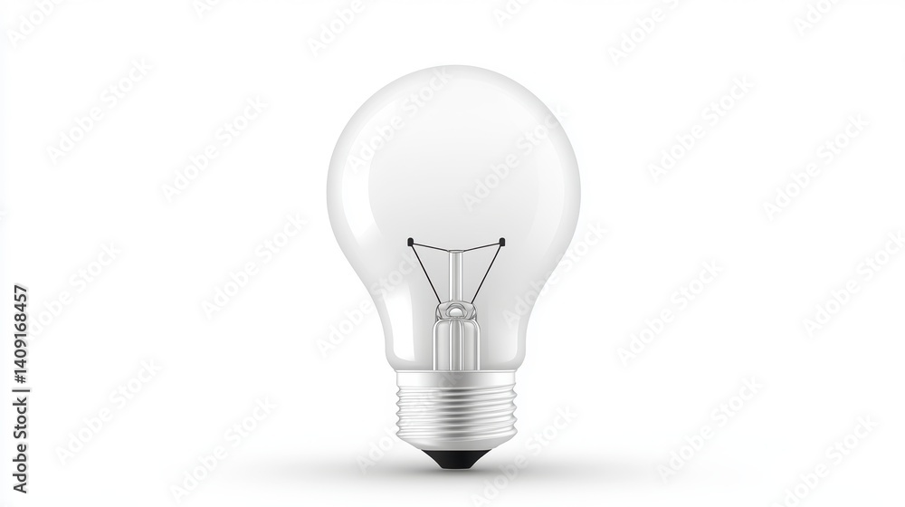 light bulb on white background light bulb on white background
