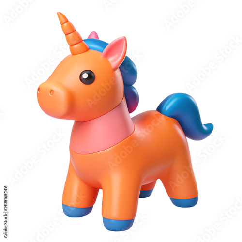 Enchanting Clay Unicorn Toy with Soft Glow and Intricate Details