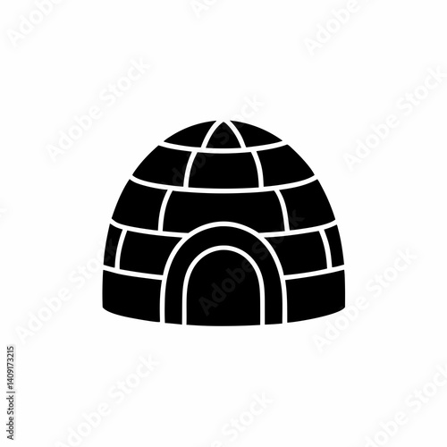 creative details Igloo Icon Vector Illustration