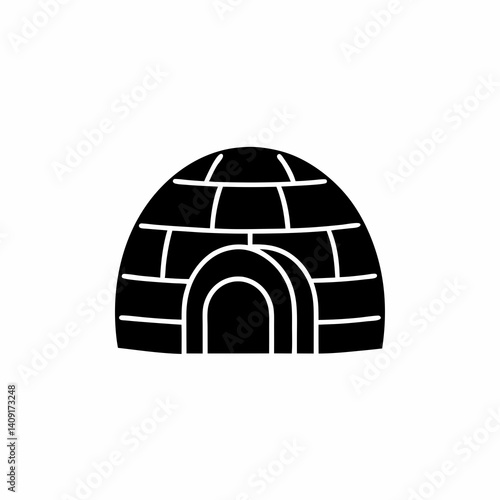creative details Igloo Icon Vector Illustration