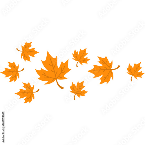 Autumn Maple Leaves Fall