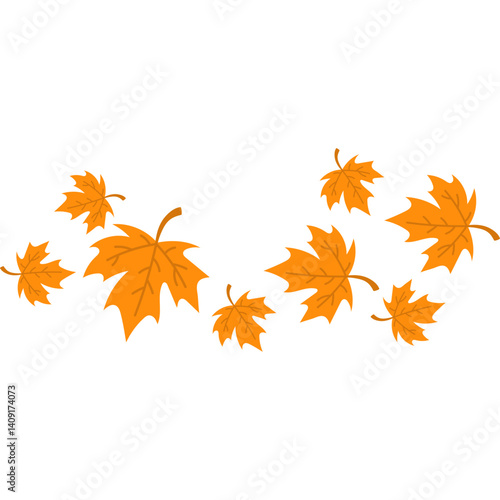 Autumn Maple Leaves Fall