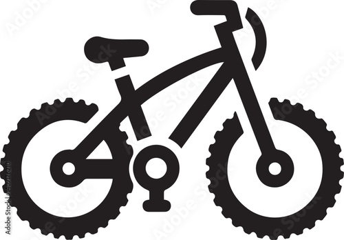Shadowed Streets Black Bike VectorsInk Fusion Dark Bicycle Illustrations
