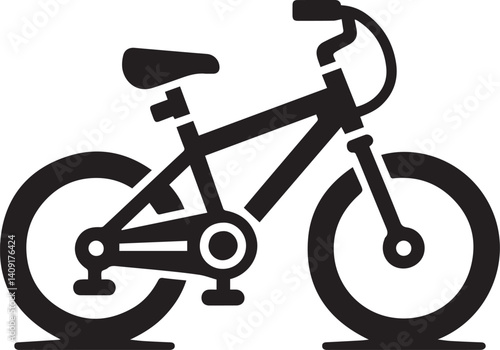 Shadowed Streets Black Bike VectorsInk Fusion Dark Bicycle Illustrations
