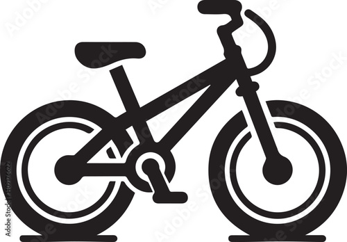 Shadowed Streets Black Bike VectorsInk Fusion Dark Bicycle Illustrations
