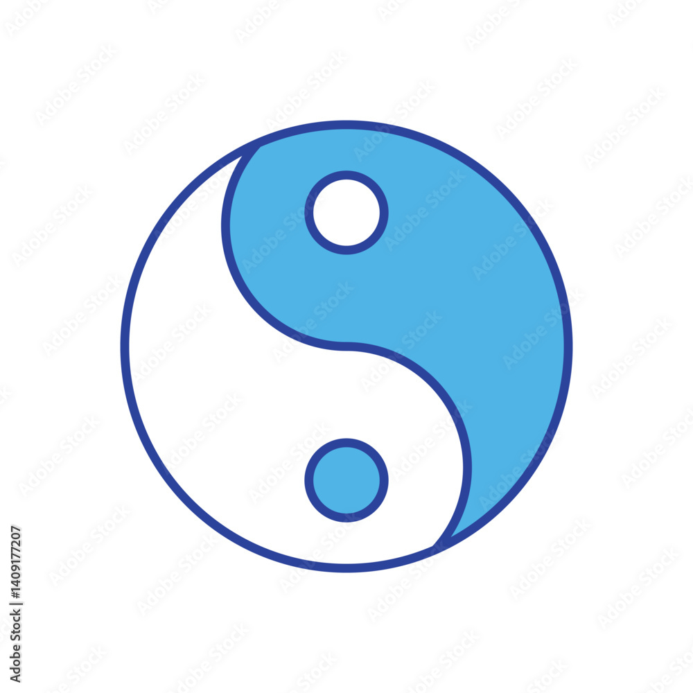 Ying Yang icon vector stock illustration Ying Yang icon vector stock illustration