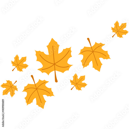 Autumn Maple Leaves Fall