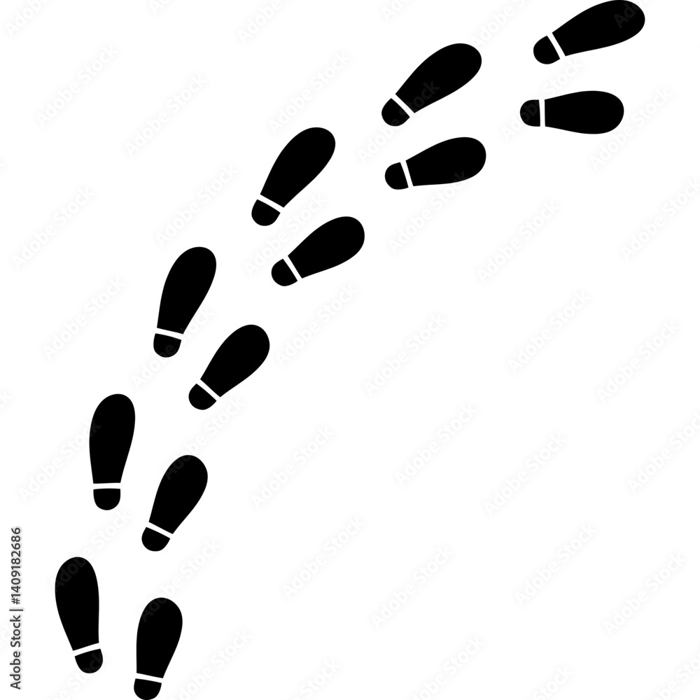 Footprint Shoes Silhouette Footprint Shoes Silhouette