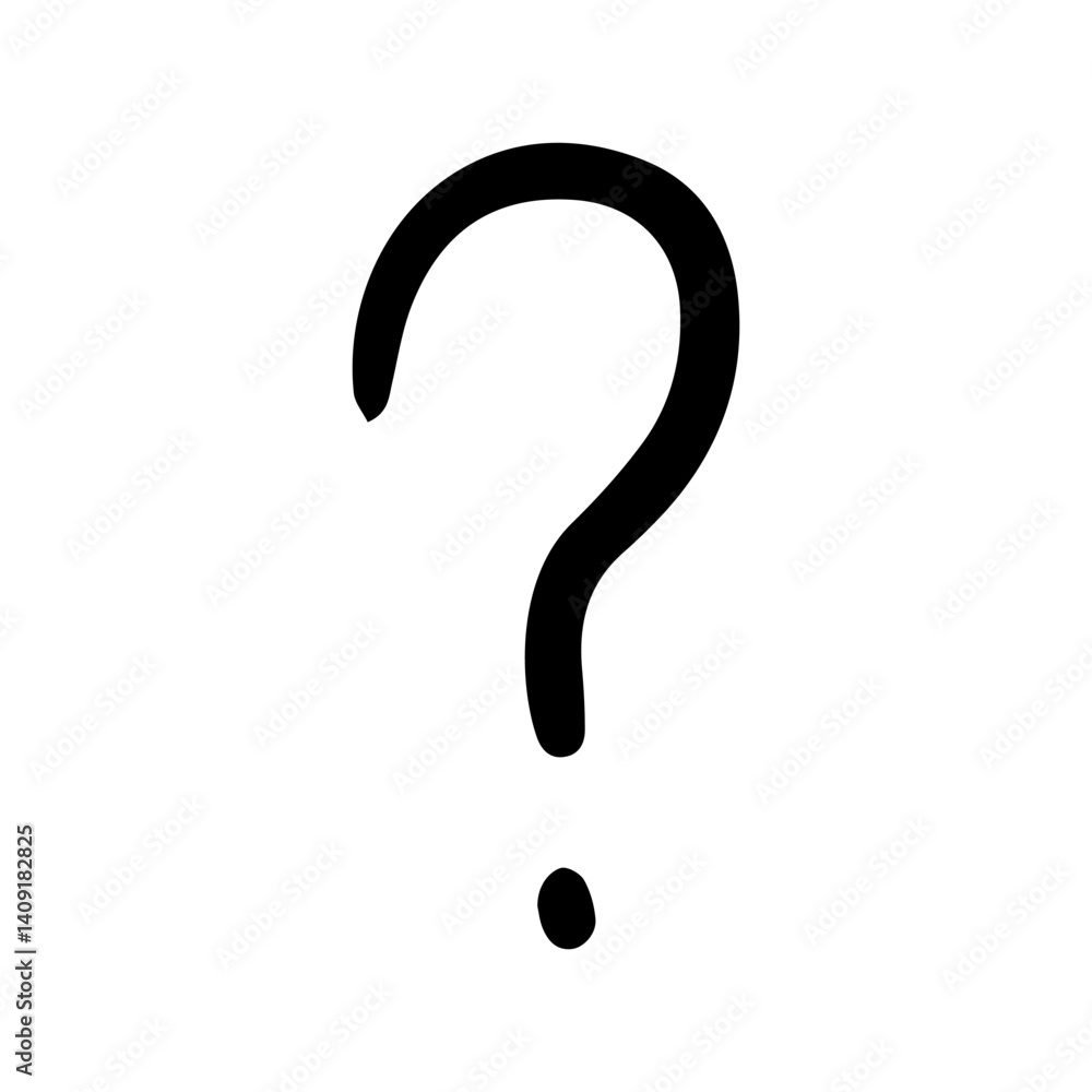 Question mark hand draw icon vector. Question illustration sign. or symbol. Question mark hand draw icon vector. Question illustration sign. or symbol.