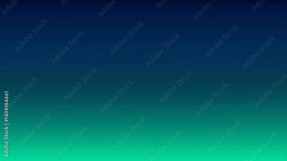 Fototapeta premium An eye-catching gradient background flows from deep blue to lively teal, creating a calm and serene atmosphere. Perfect for graphic design or digital art.