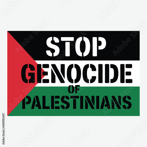 Stop Genocide Of Palestinians Palestine T-Shirt Design