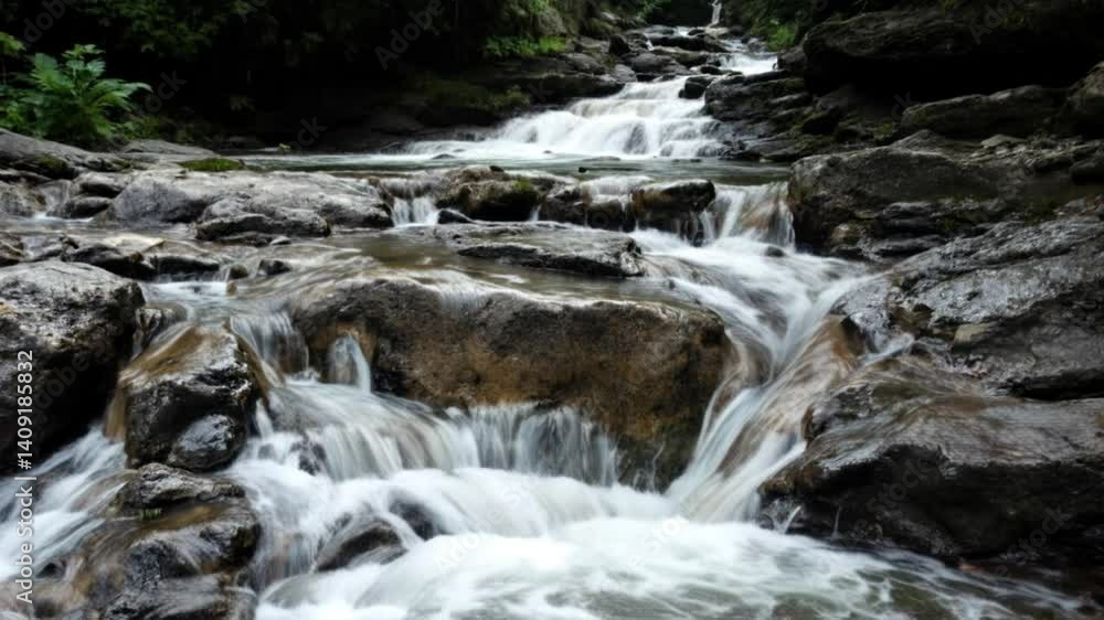 Majestic Waterfall with Mist and Rocks in 4K
Majestic Waterfall with Mist and Rocks in 4K