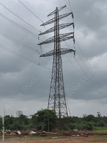 Electrical Power Transmission Tower