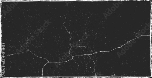 Obraz na płótnie Grunge texture pattern frame. Black design border. Old paper vector illustration. w salonie