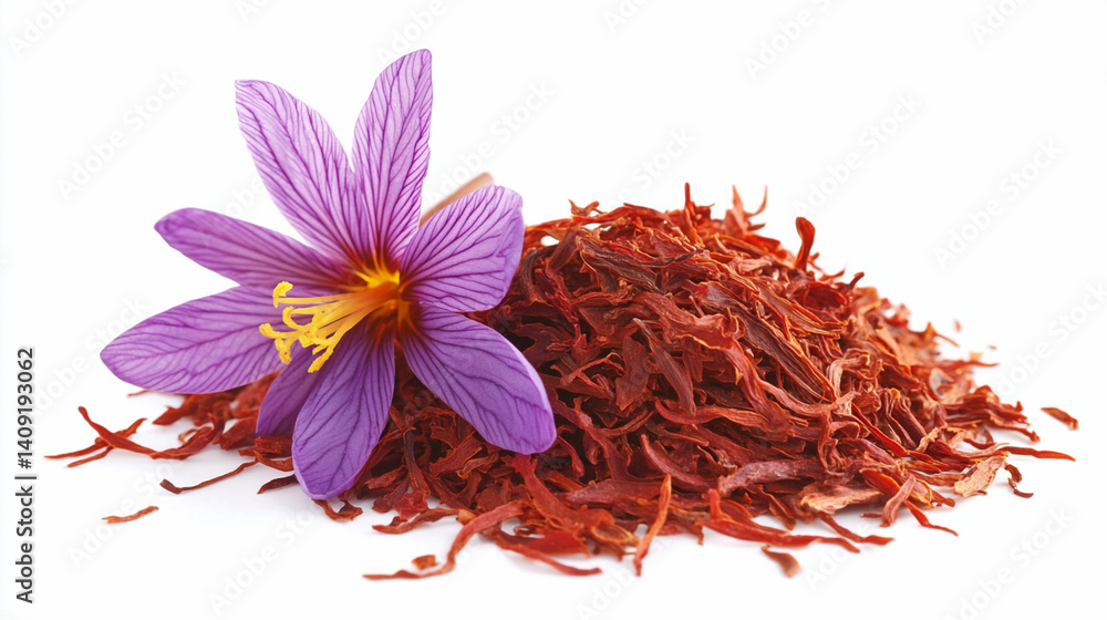 Fototapeta premium Nutrition Dry food white isolated background. Ai generated.