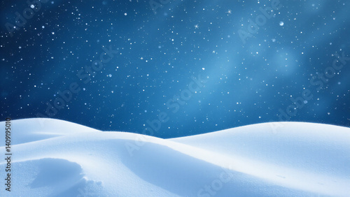 Wallpaper Mural Rich azure background evokes a sense of winter stillness. Soft shadows beneath simulated snowdrifts add dimension and realism. Torontodigital.ca