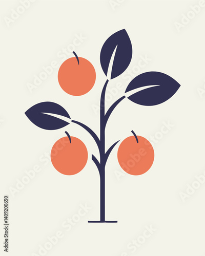 plum tree vector 63.eps, plum tree vector 