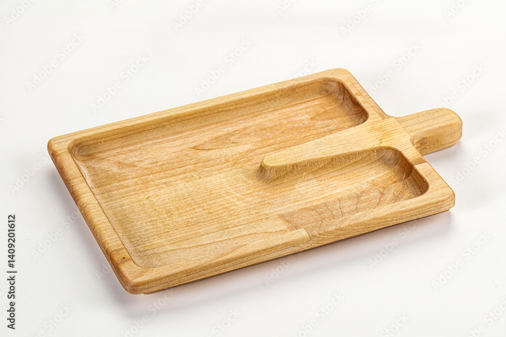 Fototapeta premium Wooden cutting board kithen equipment