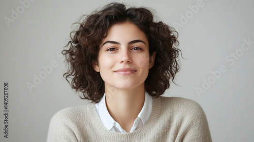 Smiling woman portrait