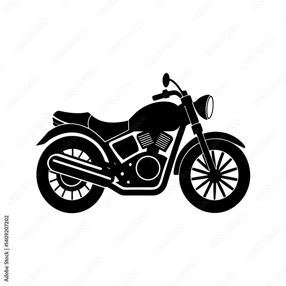 Motorcycle Silhouette vector illustration Motorcycle Silhouette vector illustration