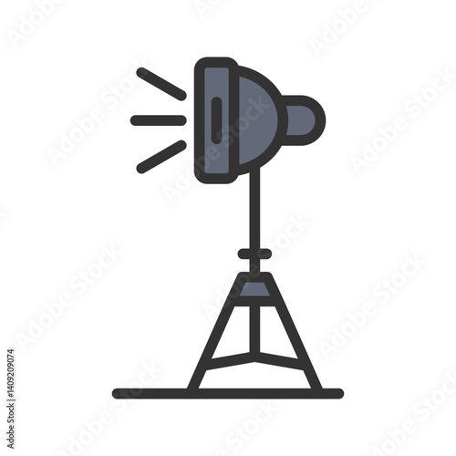 Light Stand II icon vector image. Suitable for mobile apps, web apps and print media.