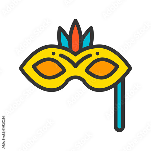 Mask icon vector image. Suitable for mobile apps, web apps and print media.